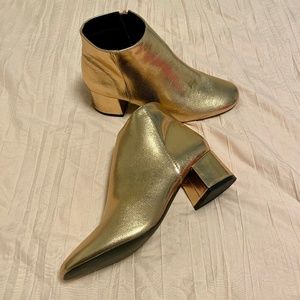 Mini Gold Boots